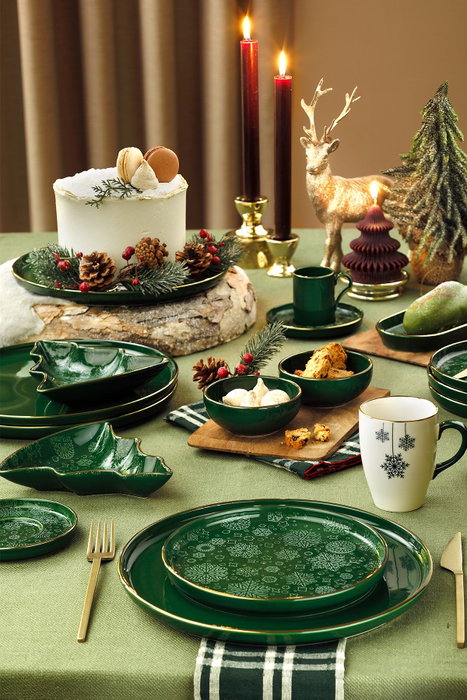 Hermia Set de Cuencos para Aperitivos Verde, 2 Piezas de 17 cm
